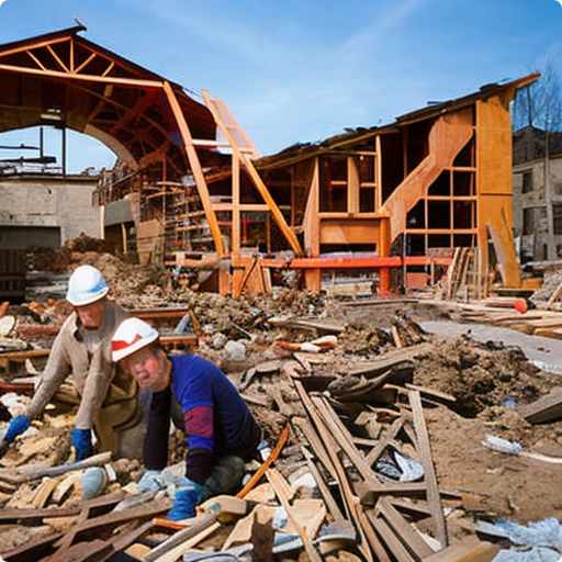 Image illustrant un chantier de construction actif dans la région du Val-d'Oise, où nos services de location de benne sont disponibles. Notre entreprise propose une vaste gamme de solutions de location de benne à prix abordable pour répondre à tous vos besoins en gestion de déchets de chantier. Que ce soit pour l'élimination de déchets de construction, de gravats, de déblais ou de matériaux industriels, notre location de benne dans le Val-d'Oise est la solution idéale. Nous sommes fiers de servir la communauté locale, offrant des services de location de benne de haute qualité pour les chantiers, les projets de démolition et les travaux de rénovation. Contactez-nous dès aujourd'hui pour réserver votre benne et garantir une élimination efficace de vos déchets de chantier.